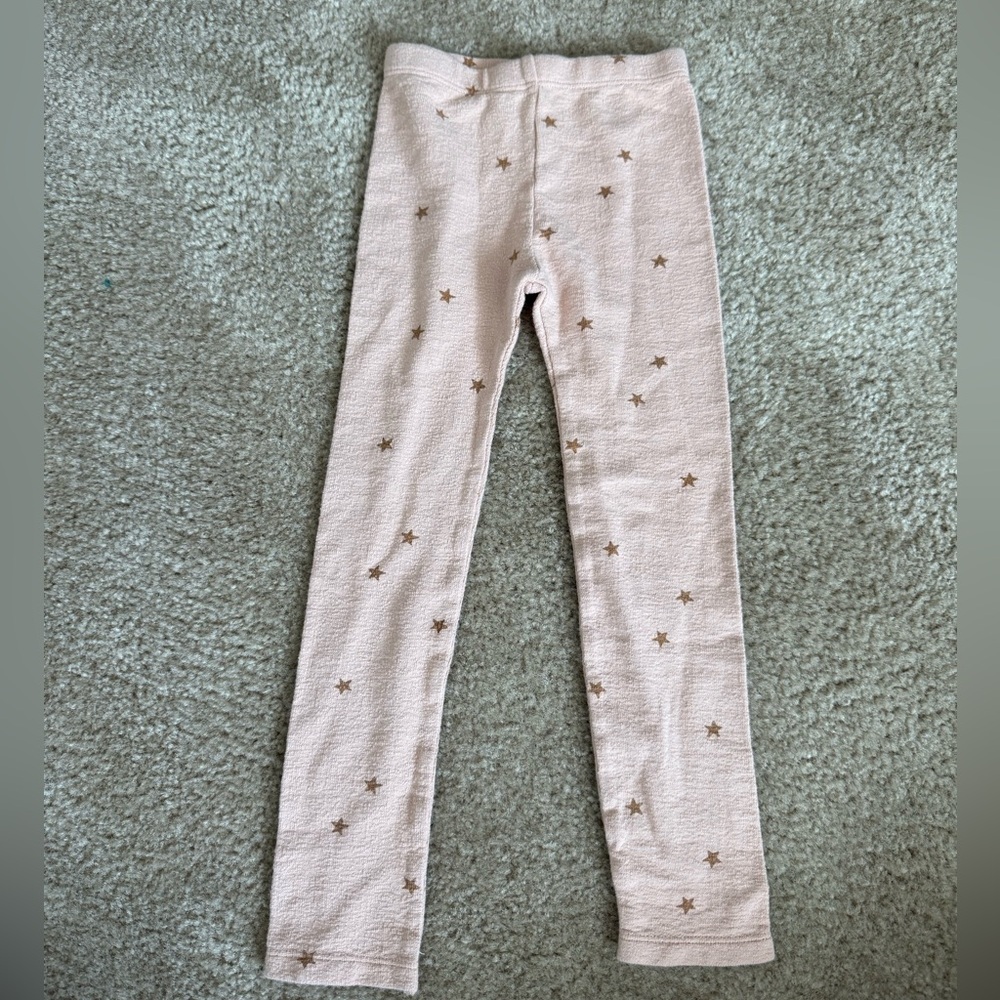 Rylee + Cru Pink Star Knit Leggings